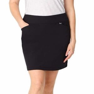 Greg Norman black skort size XXL black stretch waistband activewear golf NWT